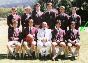 Jason and the First Boys Basketball Team - Westerford High School - 1992